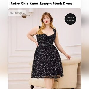 Torrid Retro Chic Knee Length Mesh Dress
